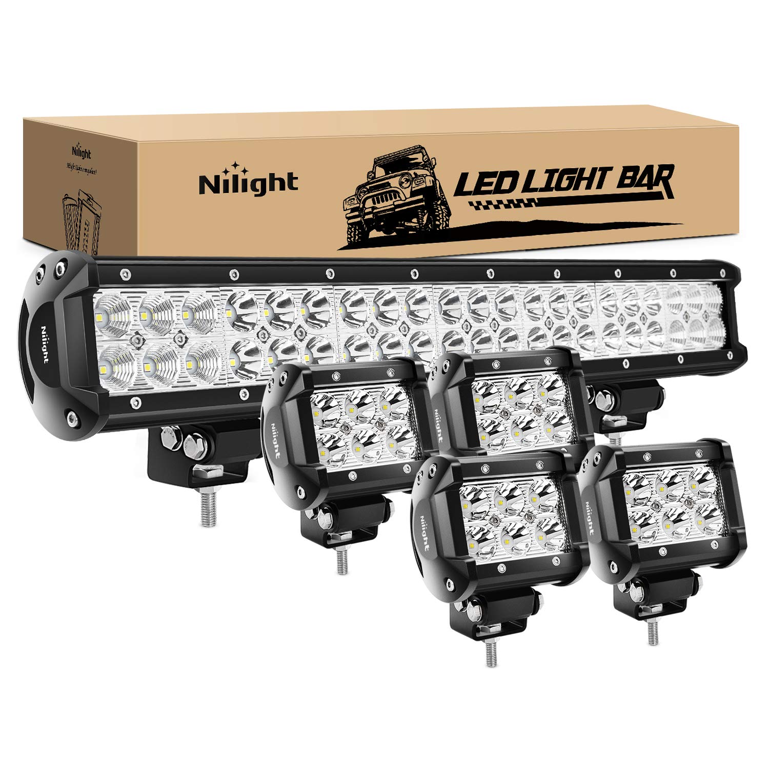 Foto 2 pulgar | Barra De Luces Led Nilight Zh003, 20 Pulgadas, 126 W, Spot Flood Combo - Venta Internacional.