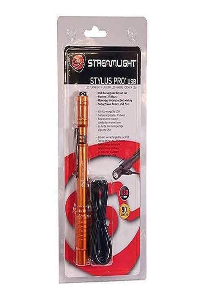 Foto 2 pulgar | Lápiz Óptico Pen Light Streamlight Pro Recargable Por Usb, Color Naranja - Venta Internacional.