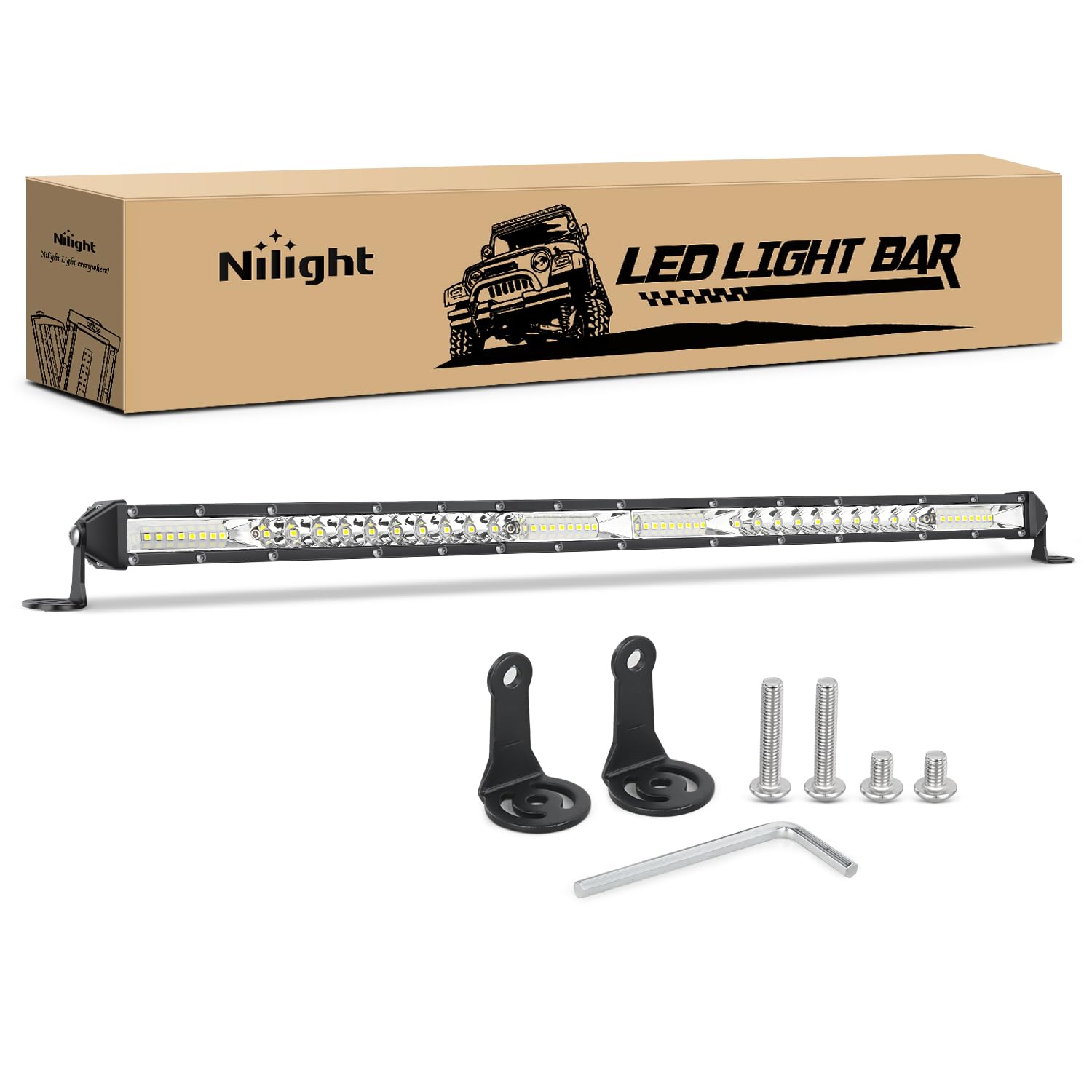 Foto 1 | Barra De Luces Led Nilight Slim De 53 Cm, 156 W, 12 V-30 V, Resistente Al Agua - Venta Internacional.