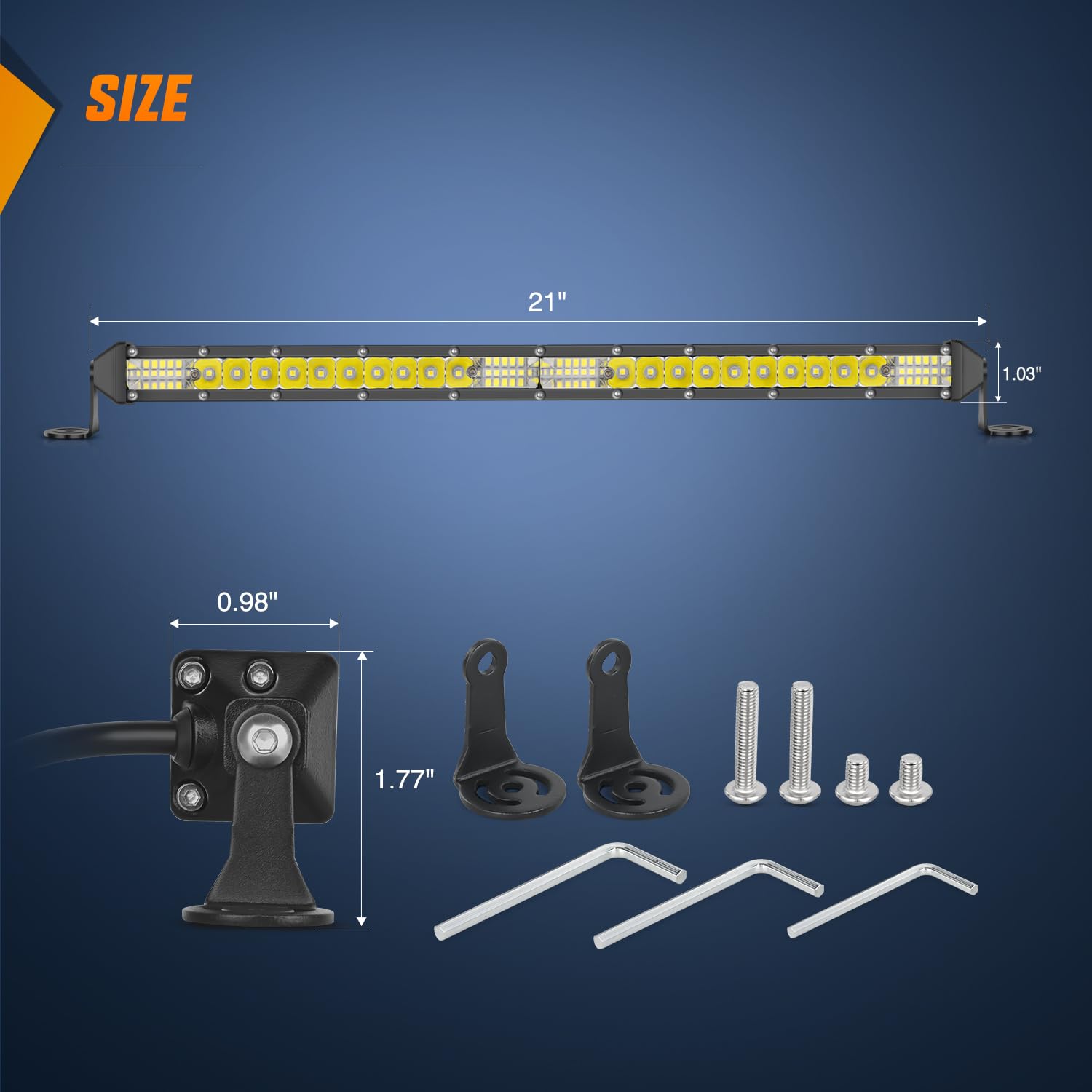 Foto 3 pulgar | Barra De Luces Led Nilight Slim De 53 Cm, 156 W, 12 V-30 V, Resistente Al Agua - Venta Internacional.