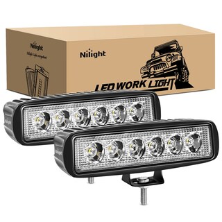 Foto 1 | Barra De Luces Led Nilight De 18 W Para Conducción Puntual, Barco Todoterreno, 2 Unidades - Venta Internacional.