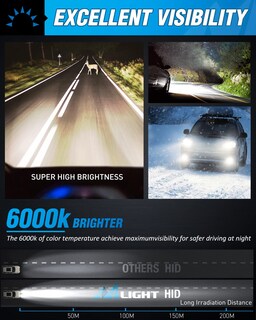Foto 3 | Bombillas Para Faros Delanteros Nilight D1s Hid Xenon 6000 K 12 V, Paquete De 2 - Venta Internacional.