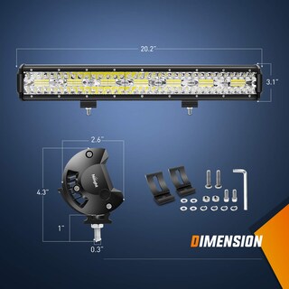 Foto 2 | Barra De Luces Led Nilight Zh409 De 20 Cm, 420 W, Triple Fila, 42000 Lúmenes - Venta Internacional.