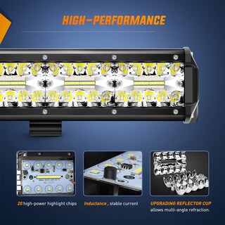 Foto 3 | Barra De Luces Led Nilight Zh409 De 20 Cm, 420 W, Triple Fila, 42000 Lúmenes - Venta Internacional.