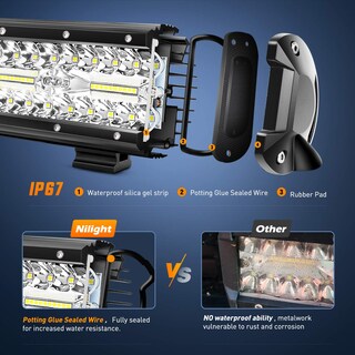 Foto 5 | Barra De Luces Led Nilight Zh409 De 20 Cm, 420 W, Triple Fila, 42000 Lúmenes - Venta Internacional.