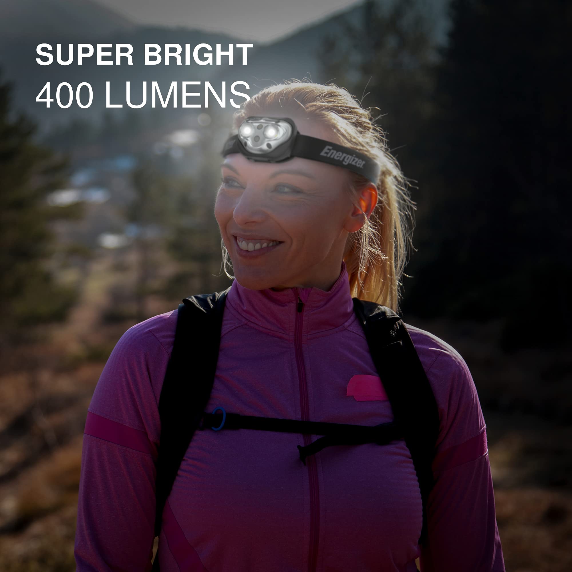 Foto 5 | Linterna Frontal Energizer Led Recargable Pro400 Ipx4 Resistente Al Agua - Venta Internacional.
