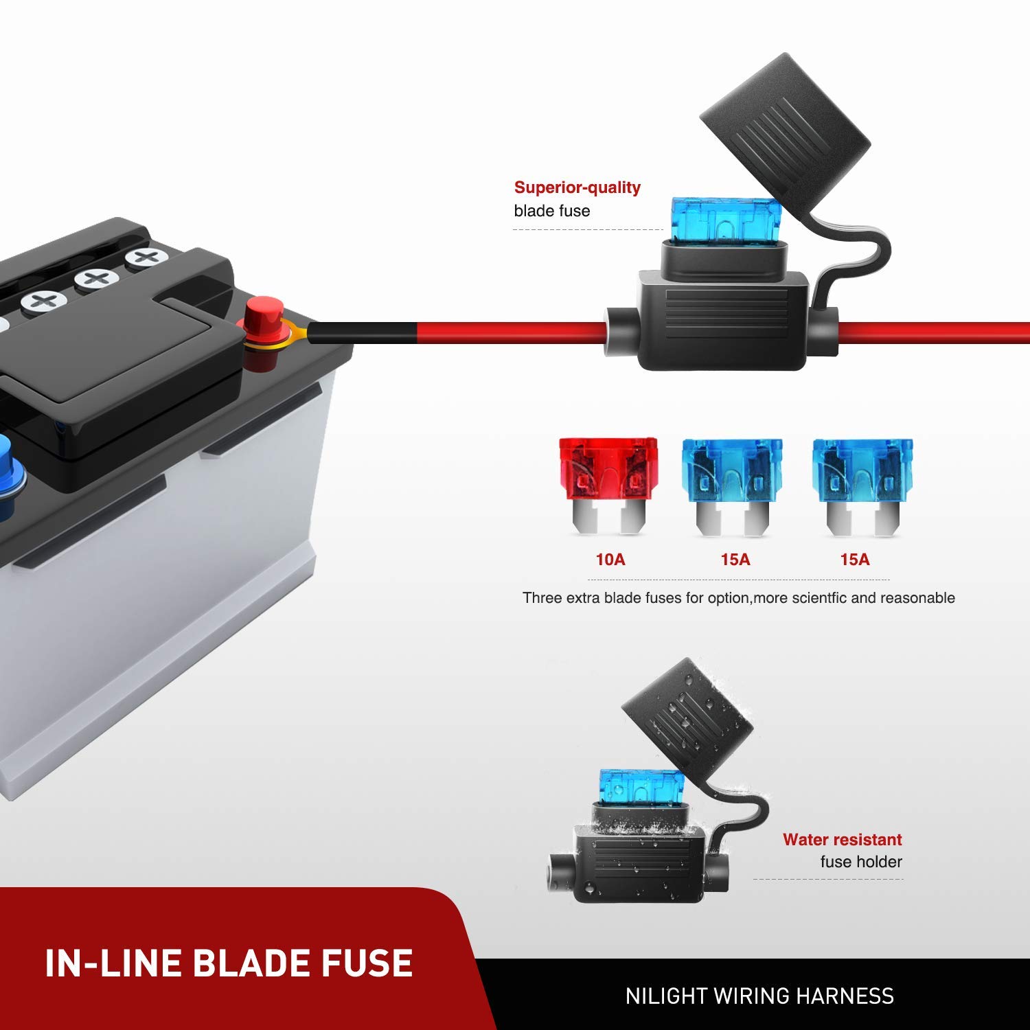 Foto 7 | Barra De Luces Led Nilight, 60 W, 10 Cm, Combo De 2 Unidades Con Kit - Venta Internacional.