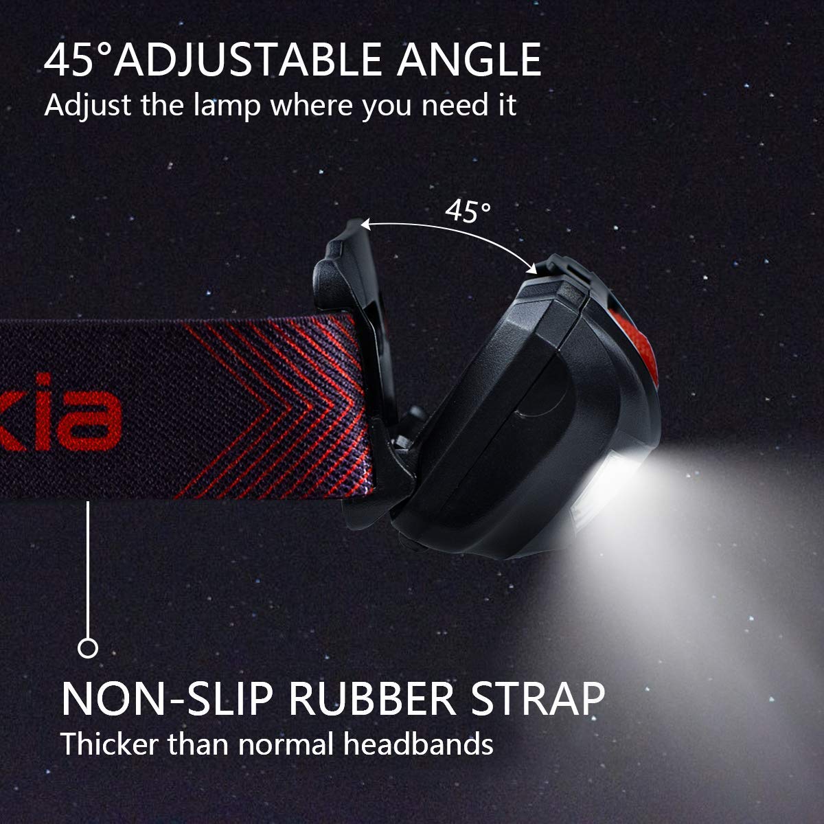 Foto 5 pulgar | Linterna Frontal Vekkia Led Ultrabrillante, 5 Modos De Iluminación Ipx6 - Venta Internacional.
