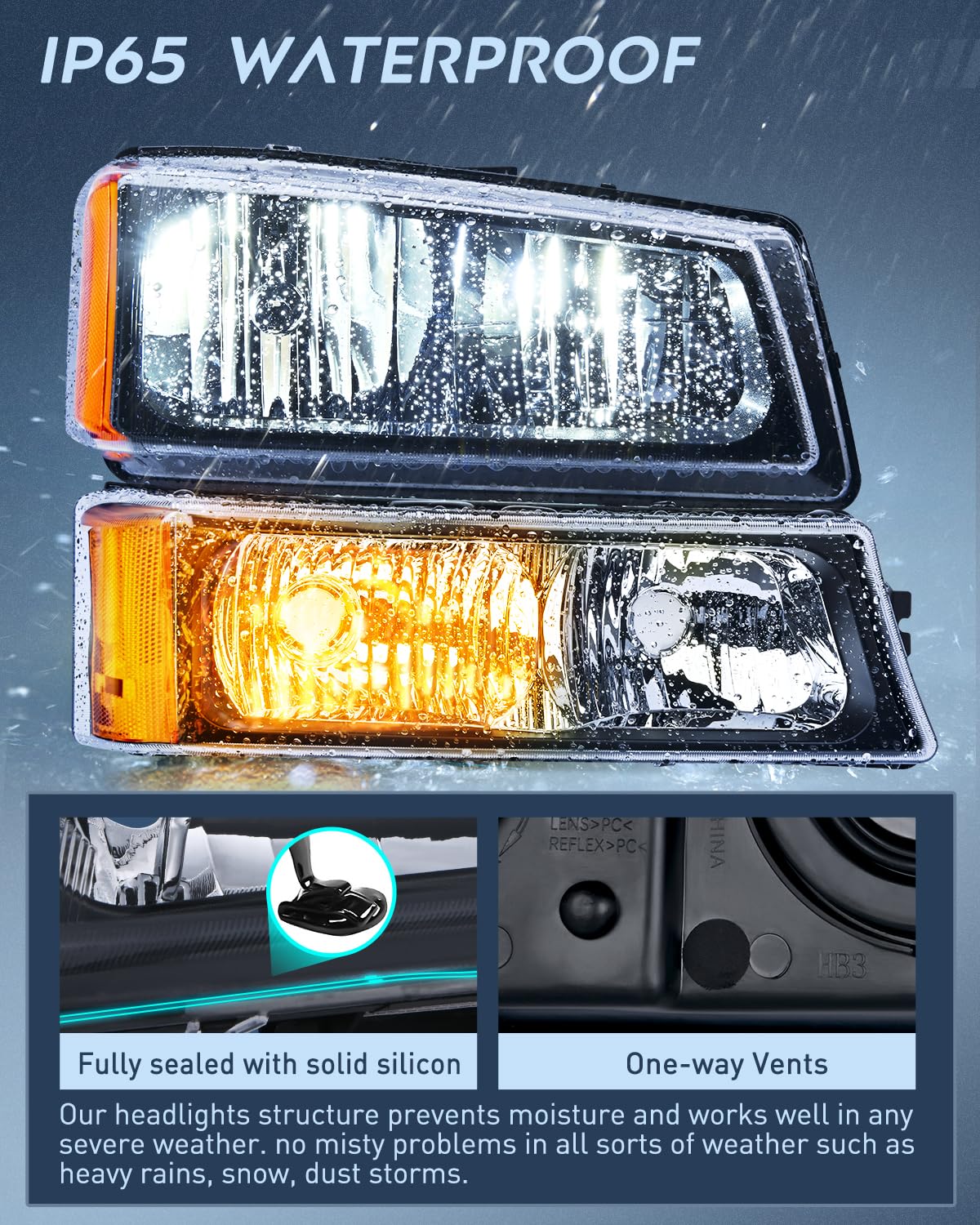 Foto 4 | Conjunto De Faros Nilight Para Chevy Silverado 2003-2006 - Venta Internacional.