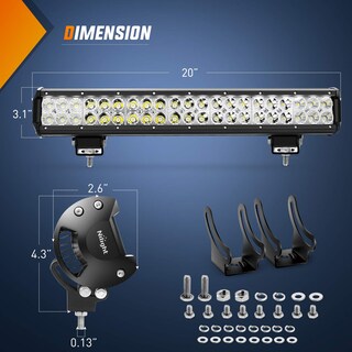 Foto 2 | Barra De Luces Led Nilight Zh002, 20 Pulgadas, 126 W, Spot Flood Combo - Venta Internacional.