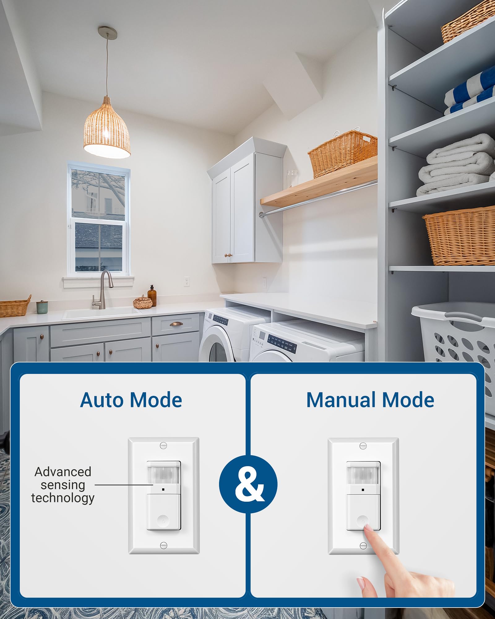 Foto 3 pulgar | Interruptor De Luz Con Sensor De Movimiento Dewenwils Unipolar 5a 120v - Venta Internacional.