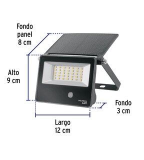 Foto 2 | Luminario Solar Led 14 W Con Sensor De Movimiento Ideal Para Fachadas Cocheras Patios Volteck