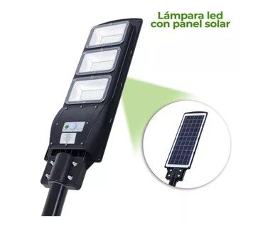 Foto 2 | Lampara Suburbana Solar 100w All In One (incluye Tubo)