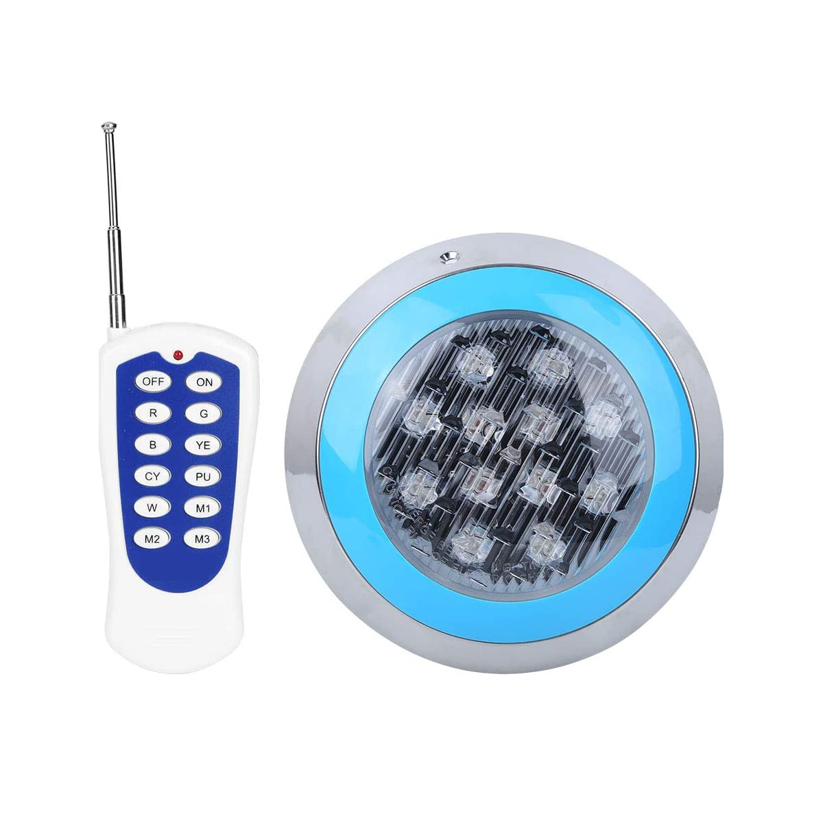 Foto 2 pulgar | Lámpara Sumergible Iluminación Alberca Rgb Ip68  Led Esi-6008 Azul