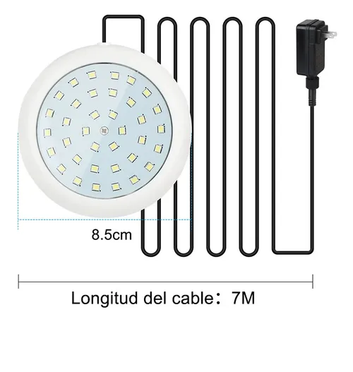 Foto 6 pulgar | Luces Xtellar Xtellar Alberca 10w12v Ip68 7m Cable Para Alberca Sobre Tierra