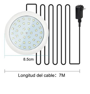 Foto 5 | Luces Xtellar Xtellar Alberca 10w12v Ip68 7m Cable Para Alberca Sobre Tierra