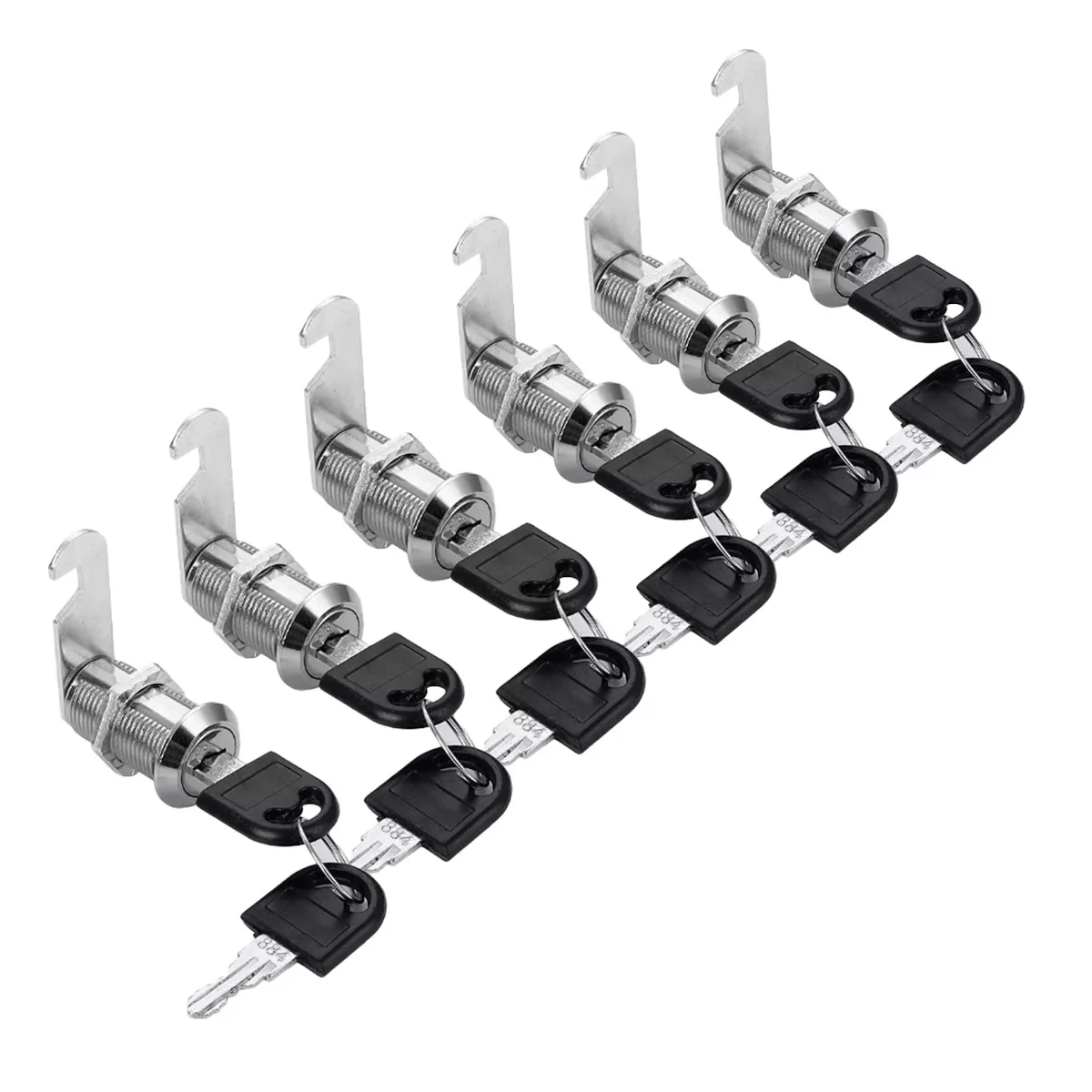 Foto 2 pulgar | Cerradura con Paleta Gancho 90° 30 MM para Cajón Armario Eo Safe Imports Esi-9617 Plata Set 6 PZAS