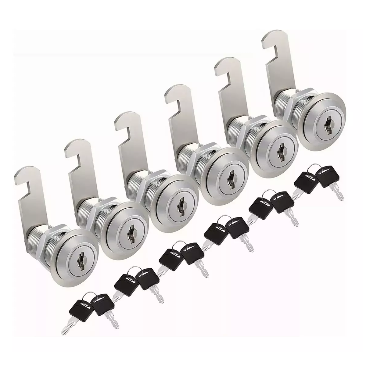 Foto 3 pulgar | Cerradura con Paleta Gancho 90° 30 MM para Cajón Armario Eo Safe Imports Esi-9617 Plata Set 6 PZAS