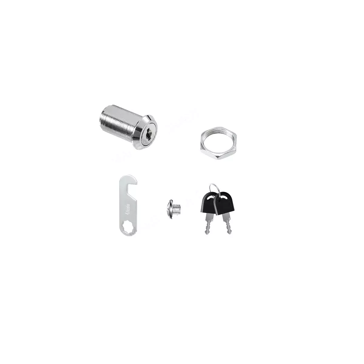 Foto 4 pulgar | Cerradura con Paleta Gancho 90° 30 MM para Cajón Armario Eo Safe Imports Esi-9617 Plata Set 6 PZAS