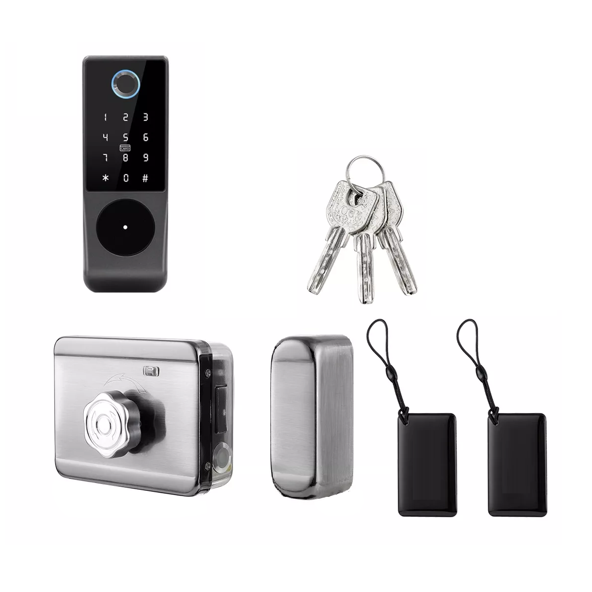 Chapa Cerradura Inteligente Electrónica Exterior Impermeable  Eo Safe Imports Esi-13032 Multicolor