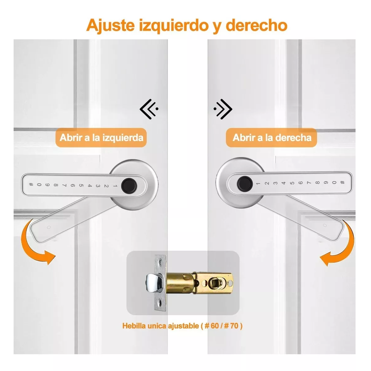 Foto 3 pulgar | Cerradura Inteligente Chapa Electrónica App Huella Eo Safe Imports Esi-13033 Plata