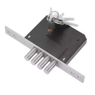 Foto 1 | Cerradura Chapa Cerrojo 4 Bulones Llave Tetra Níquel Eo Safe Imports Esi-17446 Multicolor