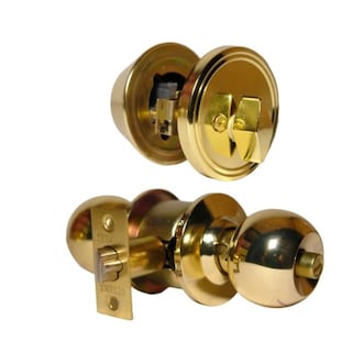 Foto 2 | Chapa para Puerta Principal Combo perilla y Cerrojo Dorado
