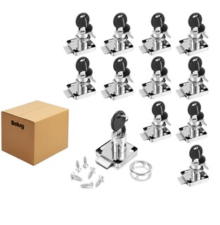 Foto 1 | 12pcs Cerradura Chapa Para Muebles Cajones Closet Con Llaves Belug Gris