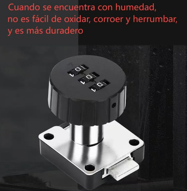 Foto 5 pulgar | Xtellar Cerradura Segura De Alta Calidad Para Cajón Y Puerta Principal  2pcs - Negro