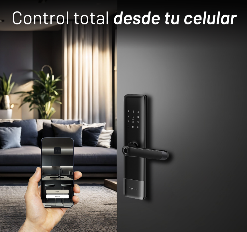 Foto 3 pulgar | Nuur Cerradura Digital Inteligente Wifi Cerradi