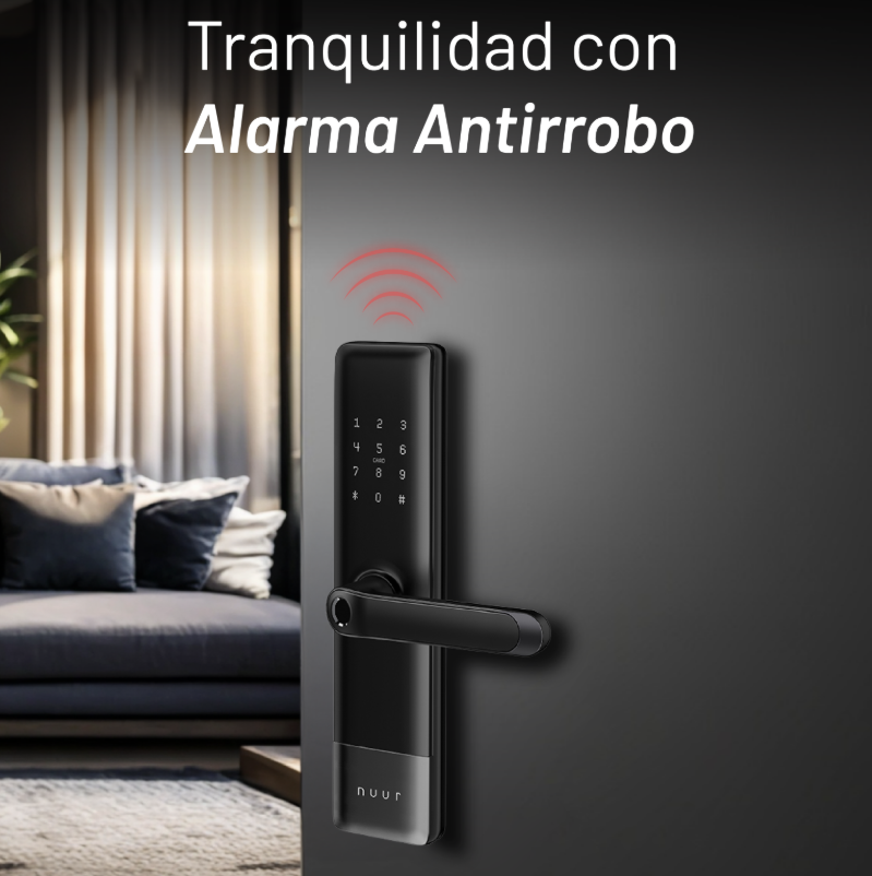 Foto 5 pulgar | Nuur Cerradura Digital Inteligente Wifi Cerradi