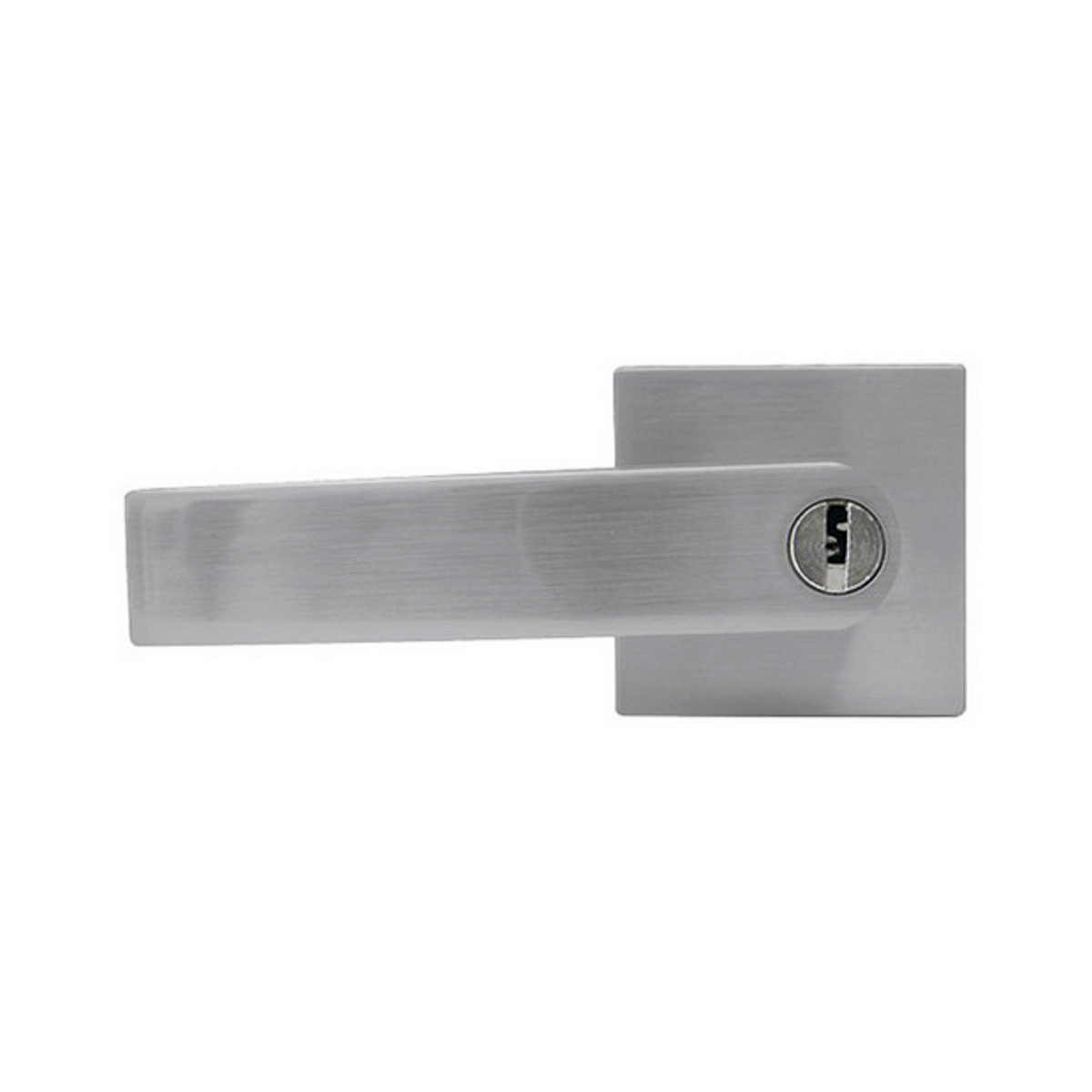 Foto 2 pulgar | Cerradura Manija Yale Tubular para Recámara Níquel Satinado Llave Puntos Castelli