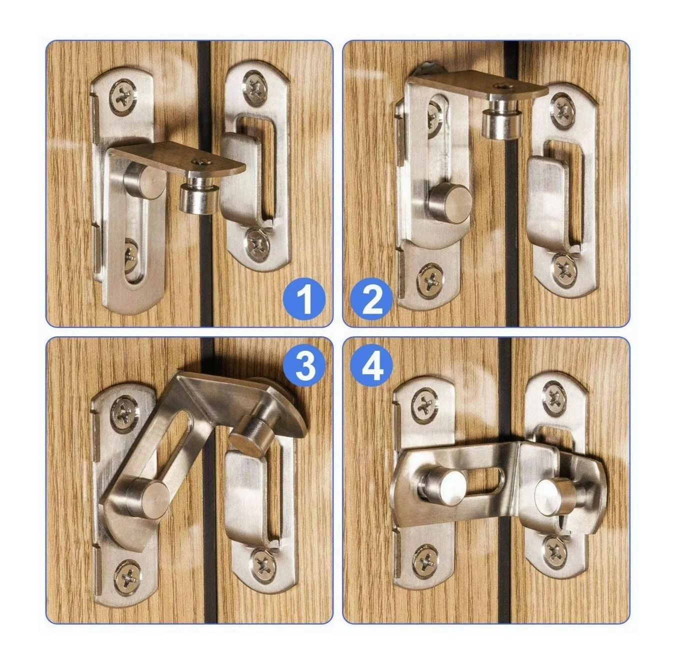 Foto 6 pulgar | Pestillos de Seguridad Belug para Puertas