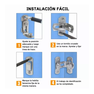 Foto 4 | Pestillos de Seguridad Lab.G para Puerta