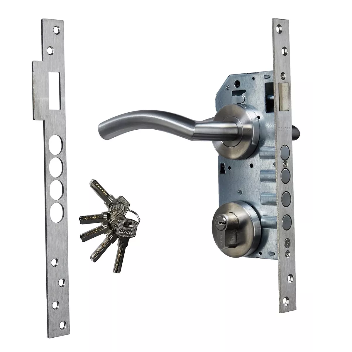 Foto 4 pulgar | Cerradura Chapa Alta Seguridad Cilindro 60mm Eo Safe Imports Esi-11477 color Plata