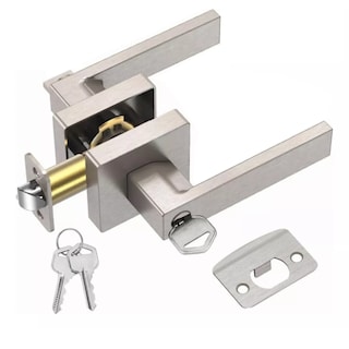 Foto 1 | Cerradura Manija Seguridad Cuadrada Puerta Recamara Baño Eo Safe Imports Esi-11487 color Plata