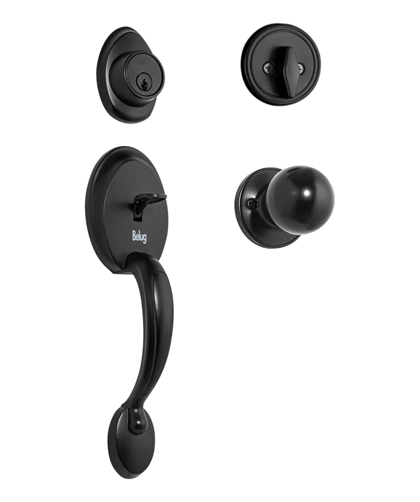 Foto 2 pulgar | Juego Cerradura Belug Puerta Manija De Puerta De Servicio Pesado Negro