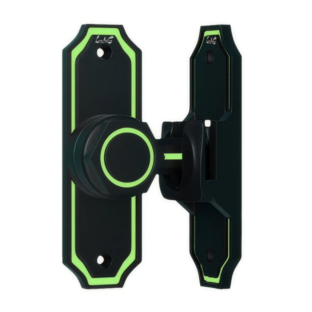 Pestillo Luminoso 180° Para Puerta Baño Lab.g Negro Verde