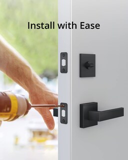 Foto 2 | Tirador De Puerta Eufy Security Square Negro Mate, Se Adapta A Todos - Venta Internacional.