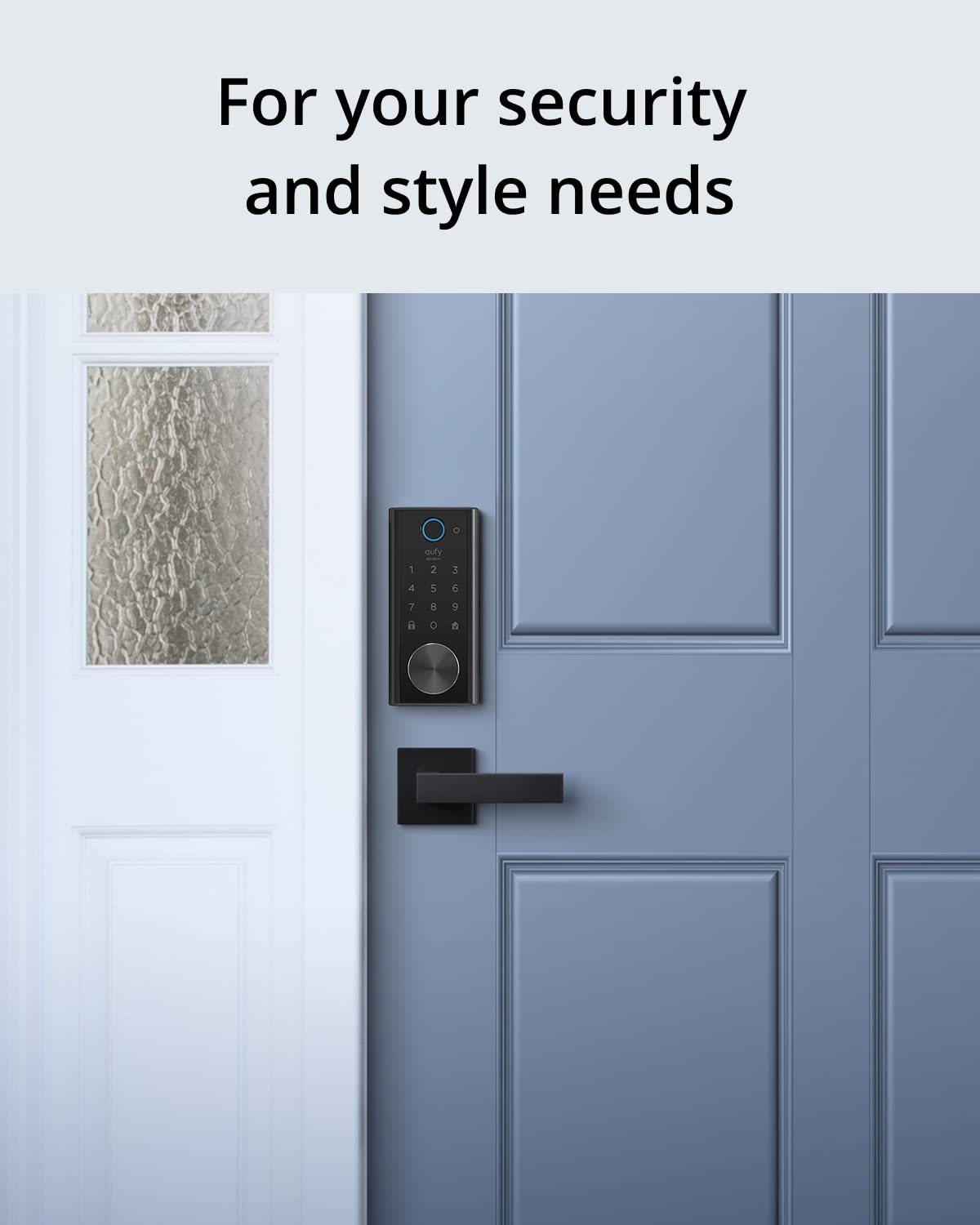 Foto 4 pulgar | Tirador De Puerta Eufy Security Square Negro Mate, Se Adapta A Todos - Venta Internacional.