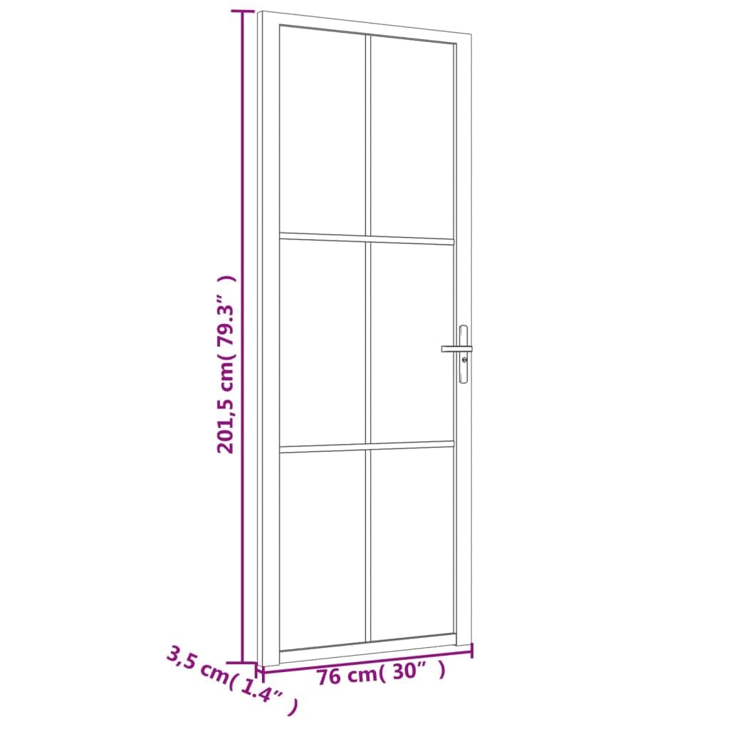 Foto 4 pulgar | Puerta Interior Vidaxl, Vidrio Esg Negro Templado Duradero - Venta Internacional.