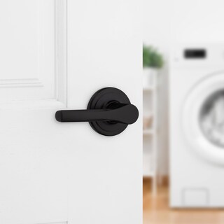 Foto 2 | Manilla De Puerta Kwikset Henley Dummy, Color Negro Mate, Paquete De 2 - Venta Internacional.
