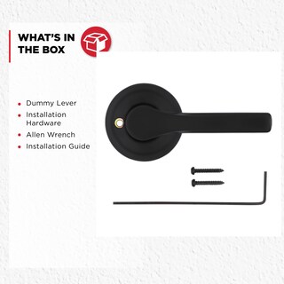 Foto 6 | Manilla De Puerta Kwikset Henley Dummy, Color Negro Mate, Paquete De 2 - Venta Internacional.