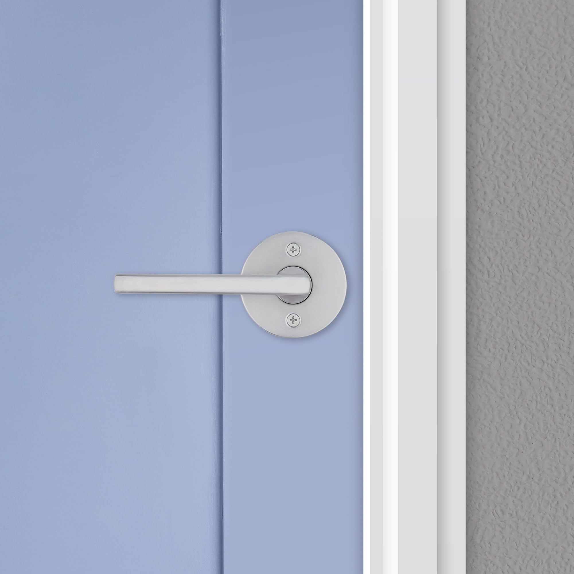 Foto 3 | Tirador De Puerta Falso Kwikset Halifax Cromado Satinado De Un Solo Lado - Venta Internacional.