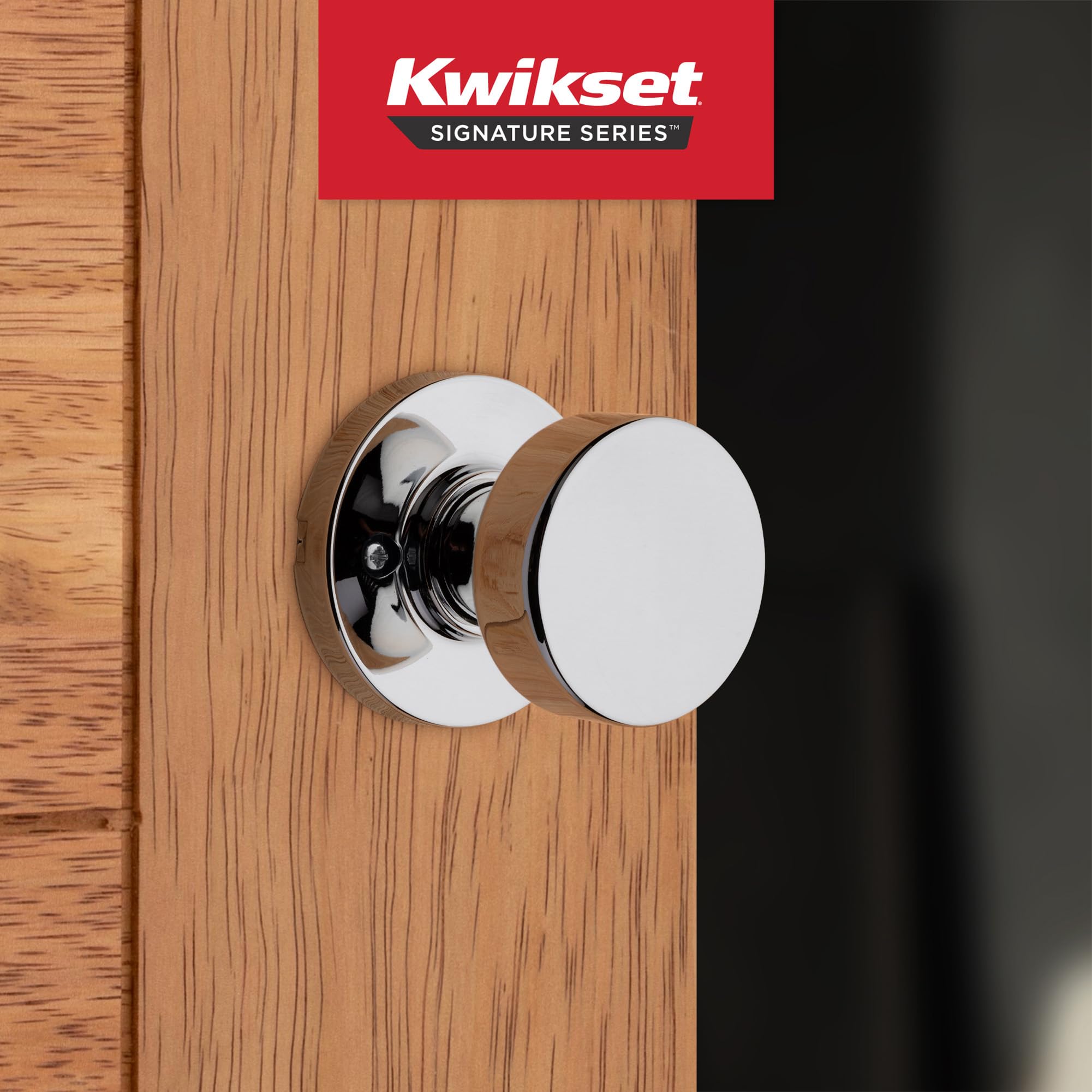 Foto 3 pulgar | Pomo De Puerta Falso Kwikset Pismo Para Armarios, Puertas Francesas, Cromado - Venta Internacional.