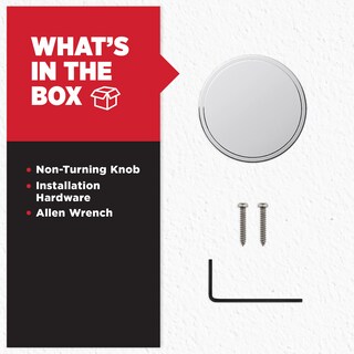 Foto 6 | Pomo De Puerta Falso Kwikset Pismo Para Armarios, Puertas Francesas, Cromado - Venta Internacional.