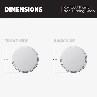 Foto 7 | Pomo De Puerta Falso Kwikset Pismo Para Armarios, Puertas Francesas, Cromado - Venta Internacional.