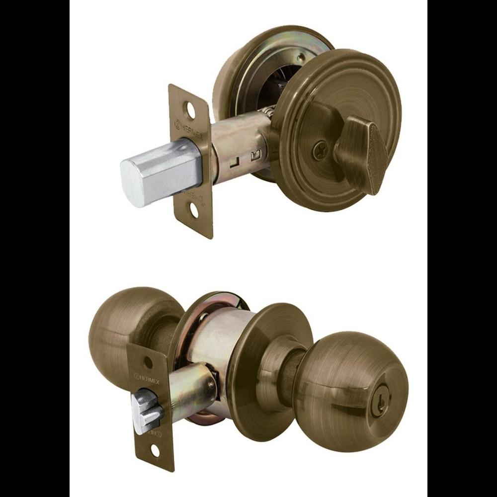 Foto 4 pulgar | Combo Cerradura Hermex Cmb-21p Llave-mariposa