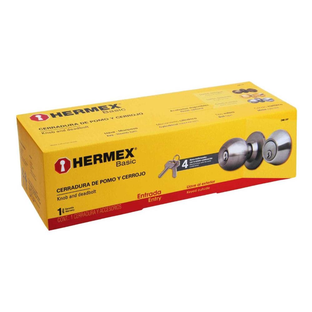 Foto 2 | Combo Cerraduras Cmb-31p Hermex