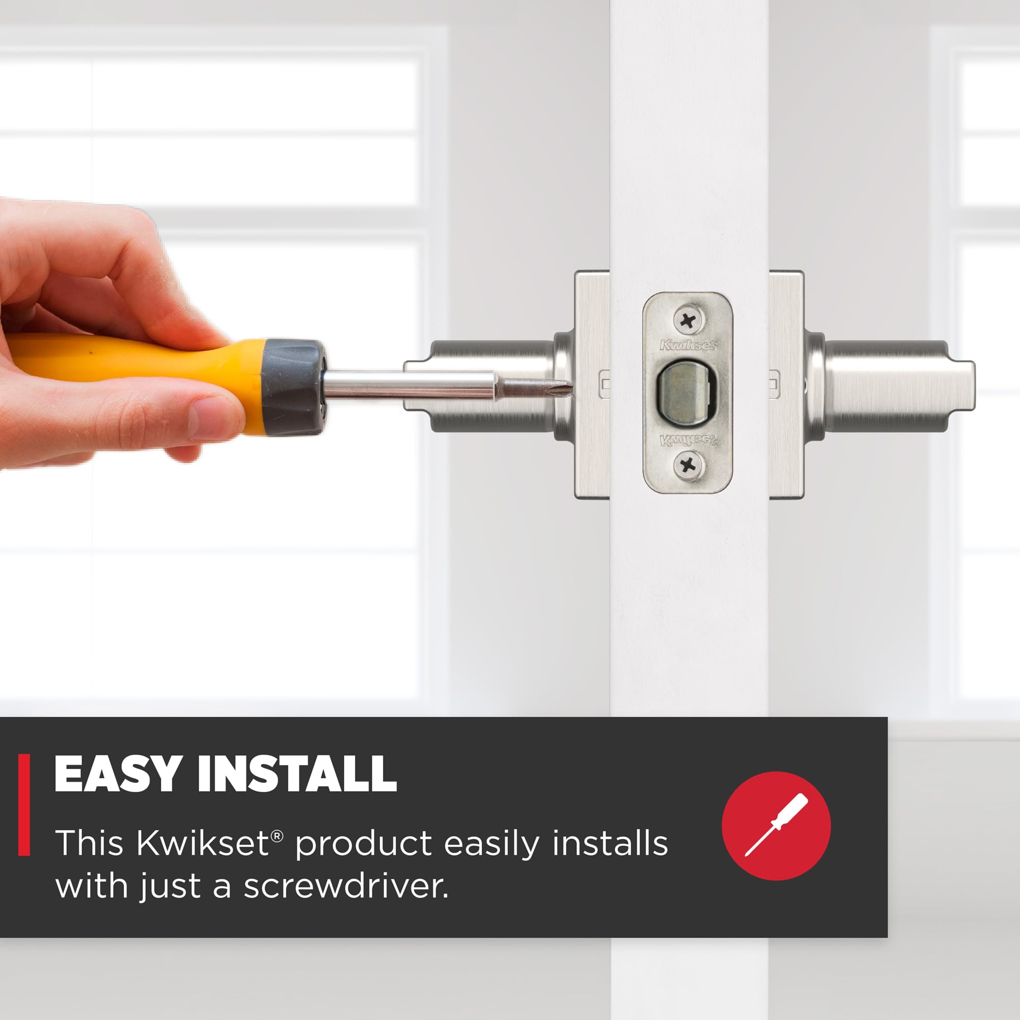 Foto 4 pulgar | Manilla De Puerta Kwikset Casey Interior Passage  Níquel Satinado - Venta Internacional.